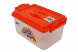 домашна потреба от силикон, кутия за храна с капак от пластмаса с датник 12х6 см.