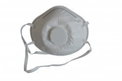 ПРАХОВА маска от плат с ластик, филтър и дунапрен CE EN149, 2001, FFP3(Промоция- при покупка над 60 бр. базова цена 0,67 лв.)(20 бр. в стек)