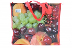 торбичка с картинка 40 х46х12 см. E.V.A  с картинка, плодове 6 разцветки (50 бр. в стек)