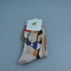 чорапи за маратонки 35-41 номер с картинки- мопсове (12 бр. в стек)