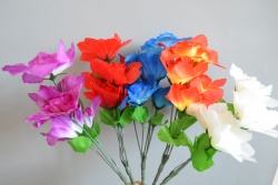 ИЗКУСТВЕНО цвете 32 см. 5 цвята, горско цвете (4 бр. в стек)(Промоция- при покупка над 40 бр. базова цена 0,64 лв.)