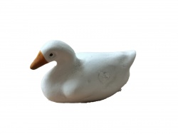 сувенир от полеризин, патка, плуваща 4,5 см. 627 (100 бр. в кутия)