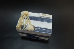 сувенир, дървена основа MDF морско изделие 11х10 см. Синеморец (6 модела, микс) морски дизайн