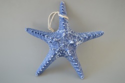 сувенир от полеризин, висяща морска звезда 22 см. морски дизайн (2 бр. в кутия)