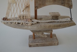 сувенирна поставка за салфетки от дърво 25х13х11 см. SEA BEACH морски дизайн