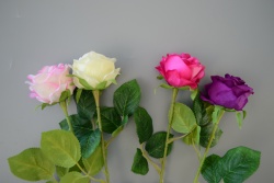 изкуствено цвете, роза, реалистична, разцъфнала 50 см.
