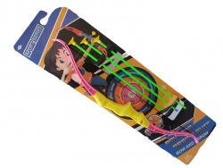 детска играчка пластмаса, лък с 4 стрели в пластмасов калъф 54 см. 7450