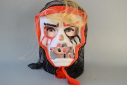маска от пластмаса Жокера с коса 29х20 см.