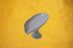 домашна потреба, четка за тоалетна с правоъгълна, отцеждаща ваничка, качественна, бяла и сива разцветка 44 см. 90073