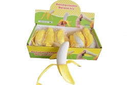 силиконова играчка, банан (12 бр. в кутия)