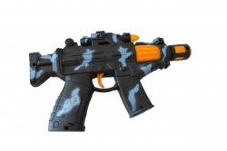 ДЕТСКА играчка от пластмаса, музикална, светеща пушка с лазер 47х10 см. 1026 (Промоция- при покупка над 6 бр. базова цена 6,50 лв.)