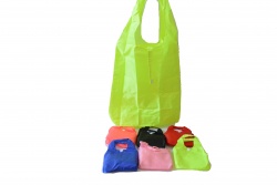 сгъваема торба за пазар 38х58 см. от материя, подобна на шушляк в пакетче като роза 5 цвята (20 бр. в стек, еднакви)