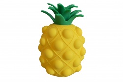 силиконово топче, размазващо, ананас (4 разцветки 12 бр. в кутия)