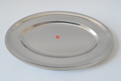 стелаж за чинии 1 етаж, тръбен с табла 16/40/25 см.никел (мах.отстъпка 10 )