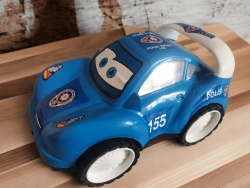 детска играчка от пластмаса, количка с очички, полицейска 33х14 см. ТР