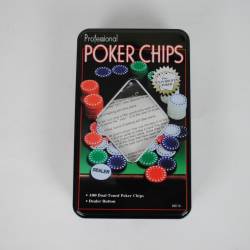 чипове за покер 100 бр. 20х12 см.