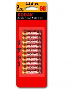 батерии KODAK АА R 06 ZINC (4 бр. на блистер 60 бр. в кутия)(максимална отстъпка 10)
