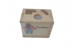 дървена играчка, логика, кутия, ферма 11х9х6 см.