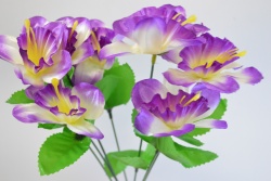 ИЗКУСТВЕНО цвете 35 см. 5 цвята, фунийка (4 бр. в стек)(Промоция- при покупка над 40 бр. базова цена 0,50 лв.)