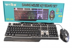 клавиатура за компютър с мишка в комплект, светещи M-350