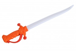 детска играчка от пластмаса, светещ меч 2 цвята, делфин 72 см.