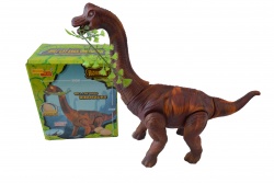 детска играчка от пластмаса, музикален, светещ, движещ се динозавър 22х15 см. АА12