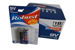 батерии  Robust 9 V (12 бр. в кутия)
