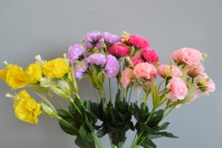 ИЗКУСТВЕНО цвете, букет карамфил 5 разклонения 10 цвята 35 см. (2 бр. в стек)(Промоция- при покупка над 40 бр. базова цена 1,50 лв.)