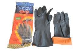 ДОМАКИНСКИ ръкавици, дълги със силиконови нишки, подходящи за миене 120 (Промоция- при покупка над 12 комплекта базова цена 1,52 лв.)