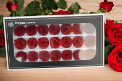 ВЕЧНО жива роза в стъкленица 12х4 см. (Промоция- при покупка над 12 бр. базова цена 6,00 лв.)