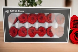 вечно живи рози 12 бр. 3х4 см. в кутия