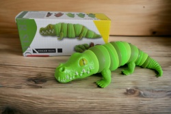 ДЕТСКА играчка, огъваща се, крокодил 22 см. пластмаса(Промоция- при покупка над 8 бр. базова цена 3,00 лв.)