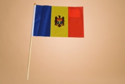 знаме Естония, качествен полиестер 14х21 см. с дървена дръжка (50 бр. в стек)
