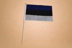 знаме Чехия, качествен полиестер 14х21 см. с дървена дръжка, издържа на дъжд (50 бр. в стек)