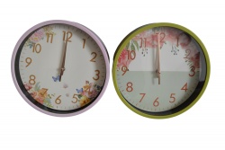 часовник, стенен, правоъгълен, дървесен цвят 20х23 см.