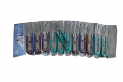 козметичен аксесоар, лепенки за нокти, златисти и сребристи (12 бр. различни в стек)