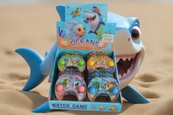 детска играчка, водна игра рибки 12х10,5 см. пластмасова (24 бр. в кутия 4 цвята) 826Р2
