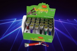 лазер, фенер СОВ силен с ключодържател 9х12см. (24 бр. в кутия)