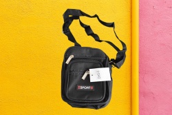 чанта за врат 5 ципа, черна 18х14х7,5 см. DHS-5 (10 бр. в стек)