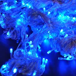 новогодишни лампи 182 бр. завеса, синя LED (с всички изисквания и сертификати)(мах. отстъпка 10)