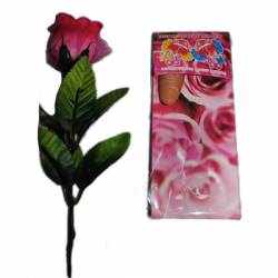 фокусническа изкуствена роза със светещ пръст