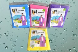 дъждобран EVA 0,12 мм. качествен 150 гр. (5 бр. в стек, една разцветка)(100 бр. в кашон)
