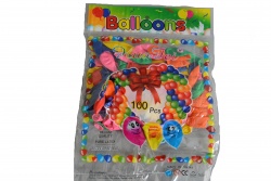 балон, най- голям 70 см. надут, кръг (10 бр. в стек, различни цветове)