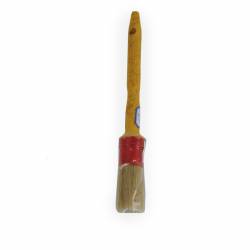 баданарка, червена дръжка естествен косъм 3х12 см. (12 бр. в стек)