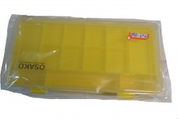 рибарска кутия за принадлежности жълта малка
