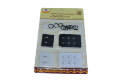 кинкалерия, аксесоари за сутиен 2 чифта презрамки, бели и черни х 3,3 см. и токи (12 бр. в стек) кинкалерия, аксесоари за сутиен 2 чифта презрамки, бели и черни х 3,3 см. и токи (12 бр. в стек)