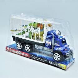 детска играчка от пластмаса, автобус, полицейски в плик 2 цвята 28х10 см. B2919