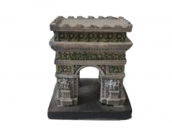 сувенир от полеризин, триумфалната арка 6х4х6,5 см. 935 (2 бр. в кутия)