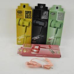 АКСЕСОАР за телефони Aux слушалки с микрофон Bass цветна кутия R14 (Промоция- при покупка над 10 бр. базова цена 2,20 лв.)