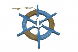 морски сувенир от дърво, сандъче 9,5х6,5х7 см. Albena (9 бр. в кутия) МА2516